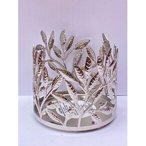 Bath Body Works Single Wick Candle Holder Sleeve Silver Branches