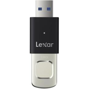 Lexar 128GB JumpDrive Fingerprint F35 PRO USB 3.2 Gen 1 Flash Drive, Up to 400/300 MB/s Read/Write, Storage Expansion and Backup, 256-bit AES & Fingerprint Encryption (LJDF35P128G-RNBNG)