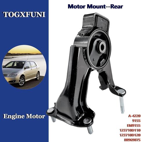 مجموعة تركيب المحرك 4 قطع، حوامل ناقل الحركة المتوافقة مع 2003-2008 Toyota Corolla 1.8L، Matrix 1.8L، 2003-2008 Pontiac Vibe Auto Transmission Replace# OE A4220 A4219 A4218 A4221 in Kuwait