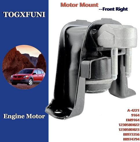 مجموعة تركيب المحرك 4 قطع، حوامل ناقل الحركة المتوافقة مع 2003-2008 Toyota Corolla 1.8L، Matrix 1.8L، 2003-2008 Pontiac Vibe Auto Transmission Replace# OE A4220 A4219 A4218 A4221 in Kuwait