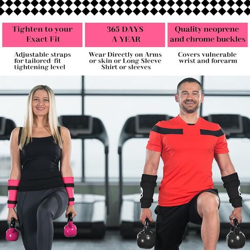 2 Pairs Kettlebell Wrist Guards Adjustable Kettlebell Straps Gym Wrist Wraps Forearm Guard Training Arm Guards for Men Women Kettlebell Training Workouts in Saudi Arabia