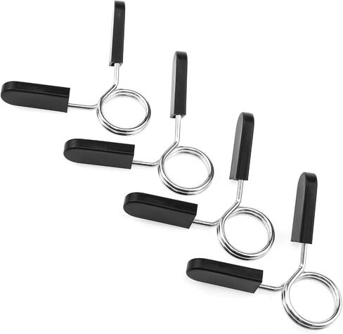 Lovelysp Spring Collar Clips 1Inch/25mm Barbell Dumb Bell Lock Clamps Barbell Spring Locks-4PCS in Saudi Arabia