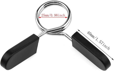 Lovelysp Spring Collar Clips 1Inch/25mm Barbell Dumb Bell Lock Clamps Barbell Spring Locks-4PCS in Saudi Arabia
