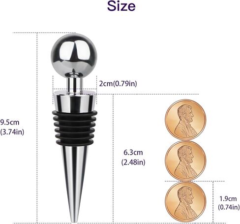 3 Pcs Wine Stopper Bottle Stopper Wine Saver, Yimerlen Silicone Vacuum Wine Bottle Corks, Reusable Wine Stopper Used for Bar, Holiday Party Keep Wine Fresh Suitable for Standard Bottle (Gold) in Kuwait