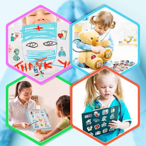 ملصقات ممرضة 400 قطعة، ملحقات ملصقات التمريض للعمل، ملصقات التمريض يوم الممرضة، الكمبيوتر المحمول، ملصقات الفينيل الإيجابية للكمبيوتر in Kuwait