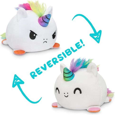 TeeTurtle - The Original Reversible Bear Plushie - Pride - Brown + Rainbow - Cute Sensory Fidget Stuffed Animals That Show Your Mood! in Saudi Arabia