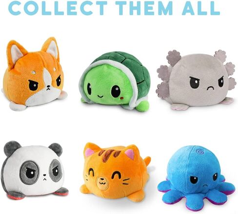 TeeTurtle - The Original Reversible Bear Plushie - Pride - Brown + Rainbow - Cute Sensory Fidget Stuffed Animals That Show Your Mood! in Saudi Arabia