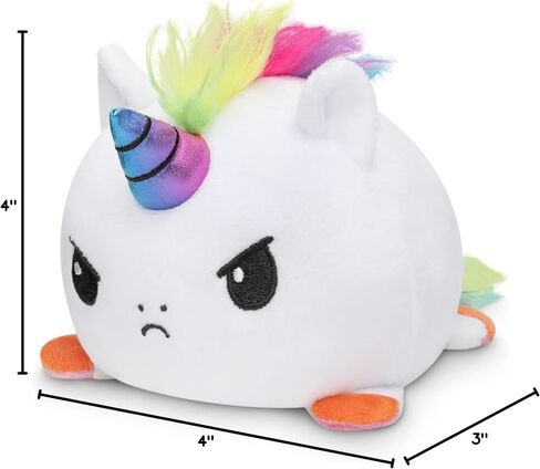 TeeTurtle - The Original Reversible Bear Plushie - Pride - Brown + Rainbow - Cute Sensory Fidget Stuffed Animals That Show Your Mood! in Saudi Arabia