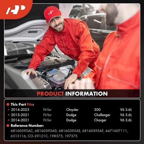 A-Premium Air Conditioner AC Compressor with Clutch Compatible with Chrysler 300 & Dodge Charger 2014-2021, Challenger 2015-2021 3.6L in Saudi Arabia