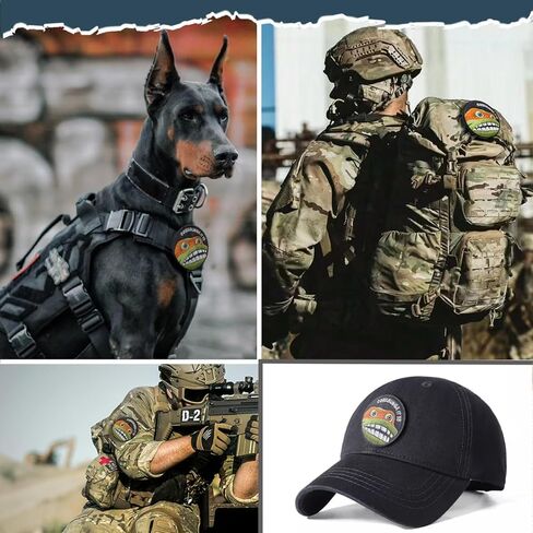 Cowabunga It is Patch، رقع معنويات عسكرية مضحكة مطرزة بشكل دائري، رقع داعمة بخطاف لحقائب الظهر التكتيكية والسترة وحزام الكلاب والسترة والقبعة والخوذة in Kuwait