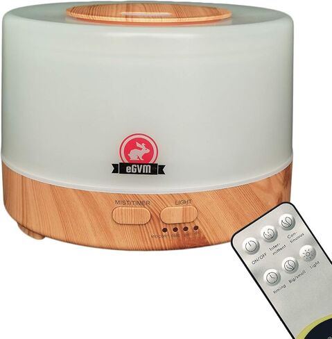 موزع روائح الزيوت العطرية مع جهاز تحكم عن بعد، جهاز ترطيب الروائح المكتبية سعة 500 مل مع 7 أضواء LED ملونة لغرفة نوم الأطفال in Kuwait