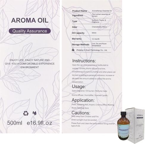 زيت عطري أساسي لآلة توزيع الروائح - استرخي مع العلاج العطري برائحة نظيفة (شانغريلا، 6.8 أونصة) in Kuwait