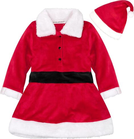 BIG ELEPHANT Unisex Baby 1 Piece Warm Christmas Long Sleeve Romper Pajama with Hat in Saudi Arabia