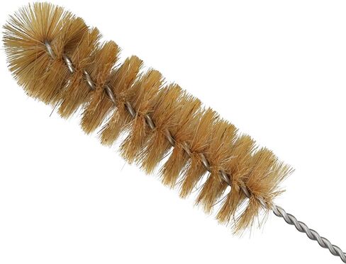 EISCO 12PK Bristle Cleaning Brushes with Fan-Shaped Ends, 9.25" - Twisted Stainless Steel Wire Handle - Ideal for 1" - 1.2" Diameter Tubes, Bottles, Flasks, Cylinders, Jars, Vases, Cups in Saudi Arabia