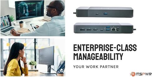 ITSPWR Bundle Containing: Dell – WD19S 180W USB-C Performance Docking Stations, Multi-Display Support, Rapid Charging, Wide System Compatibility, and ITSPWR HDMI Cable in Kuwait