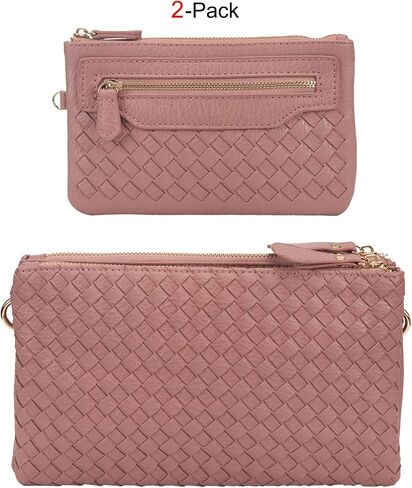 Fawziya Purse Faux Leather Basket Weaving Fashion Novelty Crossbody Bag Extra Long Strap For Women in Saudi Arabia
