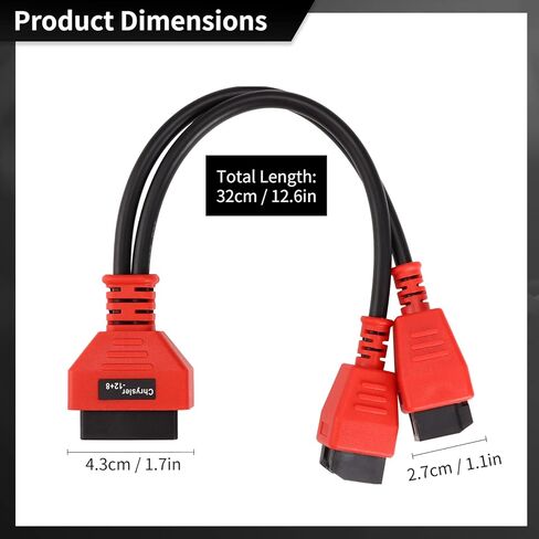 yeesport Standard 12+8 Cable Adapter for Autel Chrysler Maxisys DS808-MS905-MS906-MS906BT-MS906S-MS908-MS908S Pro, Unniversal FCA Programming Cable Connector in Saudi Arabia