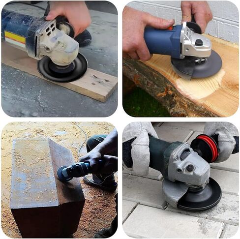 2 قطعة قرص نحت الخشب عجلة طاحونة القرص الخشن طبق الطحن لتشكيل الرملي نحت 4 بوصة تشكيل القرص لمطاحن زاوية النجارة مع 5/8" in Kuwait