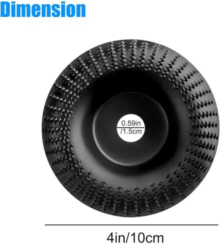 2 قطعة قرص نحت الخشب عجلة طاحونة القرص الخشن طبق الطحن لتشكيل الرملي نحت 4 بوصة تشكيل القرص لمطاحن زاوية النجارة مع 5/8" in Kuwait