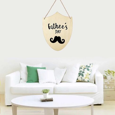 3pcs Shield Wood Sign Cutout Blank Wooden Badge Shaped Hanging Ornaments with Twines for DIY Crafts Home Door Wall Art Decoration, 6.2 x 7.9 in in Saudi Arabia