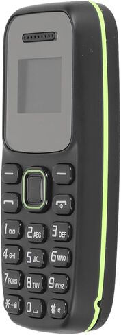 FOSA Unlocked 2G GSM Mini Phone Music Player Multi Language Support, World's Smallest Earphone Mini Phone with 380mAh Battery for Elderly (Black) in Kuwait
