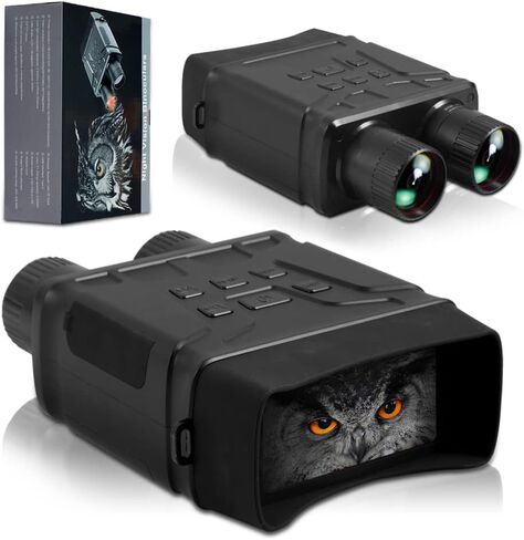 Night Vision Goggles, R6 Night Vision Binoculars with LCD Screen, 1080p Full HD Infrared (IR) Digital Night Vision Scope Camera Support 128GB TF Card for Hunting Camping Travel in Saudi Arabia