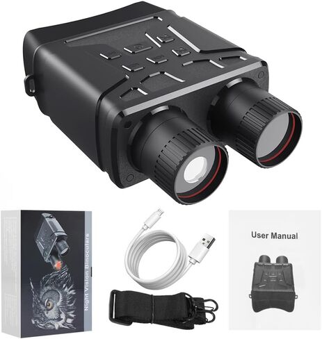 Night Vision Goggles, R6 Night Vision Binoculars with LCD Screen, 1080p Full HD Infrared (IR) Digital Night Vision Scope Camera Support 128GB TF Card for Hunting Camping Travel in Saudi Arabia
