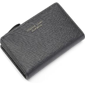 JIUFENG Women Zipper Wallet RFID Blocking Multi Purpose Coin Pouches Credit Card Holder Short Purses