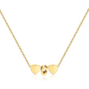 الذهب القلائد القلب الأولي للنساء الفتيات، لذيذ الذهب حرف قلادة صغيرة a-z قلادة قلادة قلادة العصرية لطيف شخصية حرف واحد فقط اسم قلادة الذهب والمجوهرات قلادة للفتيات في سن المراهقة هدية in Kuwait