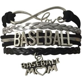 Infinity Collection Baseball Mom Bracelet- Baseball Jewelry For Moms - Gift for Baseball Moms