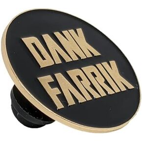 Dank Farrik Pin | Star Wars The Mandalorian Andor Fan Swear Word Enamel Pin Black and Gold