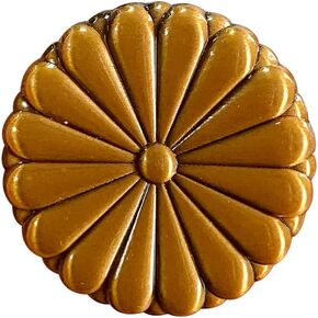 شعار أقحوان ختم إمبراطوري لعائلة الإمبراطورية اليابانية 2.54 سم، عرض 2.54 سم، معدن, 1 Inch Wide, معدن, معدن