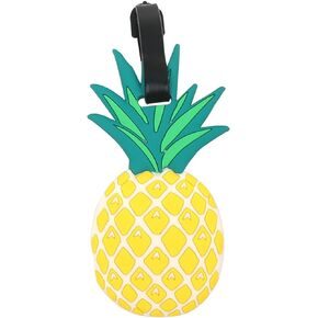 Cute Silicone Luggage Tag for Women Men Unique Travel Bag Tags Funny Colorful Identifier Suitcase Label (Cactus)