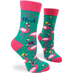I Don't Give a Flock Funny Novelty Crew Socks for Women