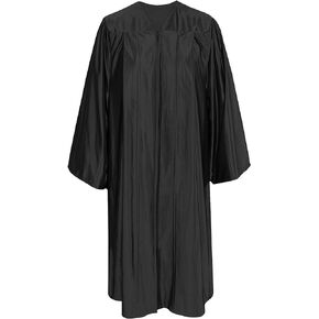 Misscom Unisex Shiny Graduation Gown for High School and Bachelor | Choir Robe for Church | Clergy Costume
