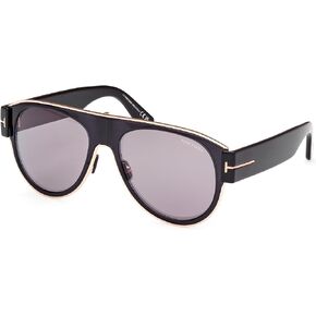 Tom Ford Sunglasses FT 1074 Lyle- 02 01C Shiny Rose Gold, Transp Grey, Black, t