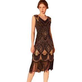 Flapper Dresses 1920s Gastby Sequin Dress for Women Tassels Party Night Cocktail in Kuwait