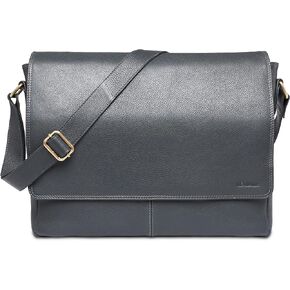 LEABAGS Leather Shoulder Bag for Men and Women | Laptop Bag up to 15" | Messenger Bag | Shoulder Bag | Work Bag | Handbag