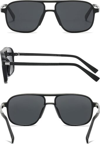UNIEOWFA 3Pcs Polarized Magnetic Clip-on Sunglasses for men Aviator UV400 Magnetic Clip on Glasses in Saudi Arabia