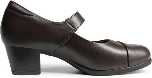 DREAM PAIRS Women's Chunky Low Block Closed Toe Heels Mary Janes Pumps Comfortable Round Toe Dress Work Wedding Shoes in Saudi Arabia