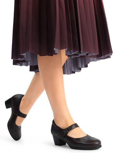 DREAM PAIRS Women's Chunky Low Block Closed Toe Heels Mary Janes Pumps Comfortable Round Toe Dress Work Wedding Shoes in Saudi Arabia