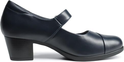 DREAM PAIRS Women's Chunky Low Block Closed Toe Heels Mary Janes Pumps Comfortable Round Toe Dress Work Wedding Shoes in Kuwait