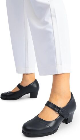 DREAM PAIRS Women's Chunky Low Block Closed Toe Heels Mary Janes Pumps Comfortable Round Toe Dress Work Wedding Shoes in Kuwait