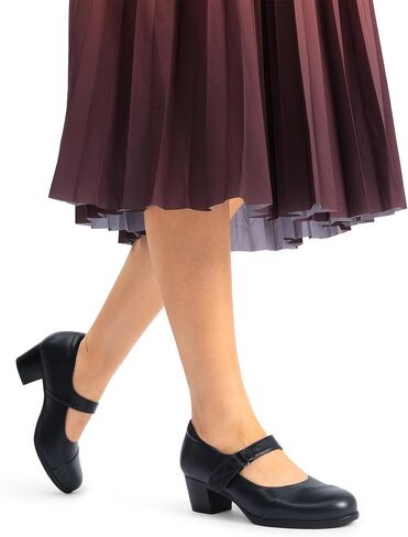 DREAM PAIRS Women's Chunky Low Block Closed Toe Heels Mary Janes Pumps Comfortable Round Toe Dress Work Wedding Shoes in Kuwait