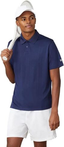 Fila Essentials Drop The Needle Mens Tennis Polo - Navy/S in Saudi Arabia