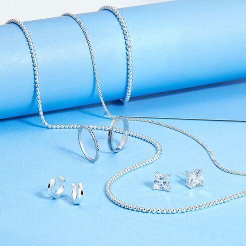 Silpada 'Popcorn Charm' Chain Necklace in Polished Sterling Silver, 18" in Saudi Arabia