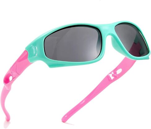 AZorb Sports Polarized Kids Sunglasses TPEE Rubber Flexible Frame for Children Age 3-10 in Saudi Arabia