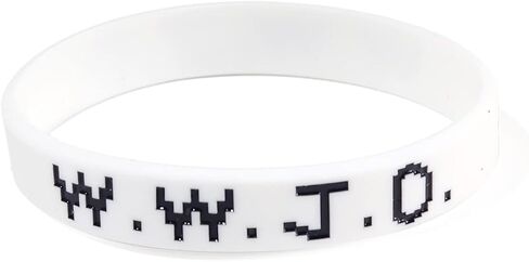 WWJD Silicone Bracelet What Would Jesus Do Rubber Bracelet Wristbands Bracelet for Women Men Jewelry Colorful Gifts Protection Pray Bracelet Inspirational Colorful in Saudi Arabia