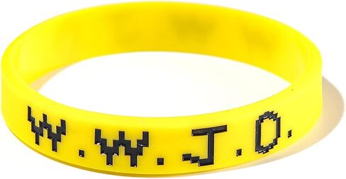 WWJD Silicone Bracelet What Would Jesus Do Rubber Bracelet Wristbands Bracelet for Women Men Jewelry Colorful Gifts Protection Pray Bracelet Inspirational Colorful in Saudi Arabia