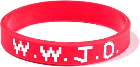 WWJD Silicone Bracelet What Would Jesus Do Rubber Bracelet Wristbands Bracelet for Women Men Jewelry Colorful Gifts Protection Pray Bracelet Inspirational Colorful in Saudi Arabia